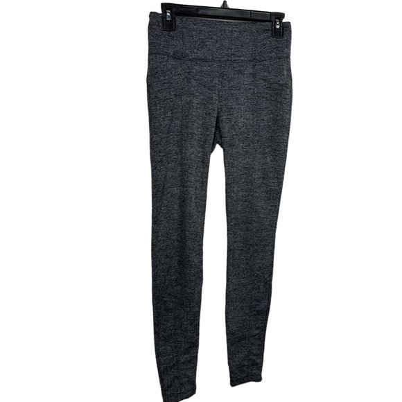 Athleta Delancey Herringbone Leggings Tights Gray Black Size S XL Full Length - Picture 6 of 11